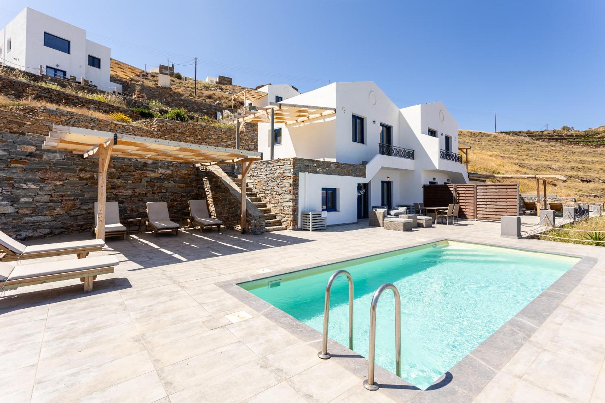 Villa Azure - Astonishing Views&Private Pool Korissia  Esterno foto