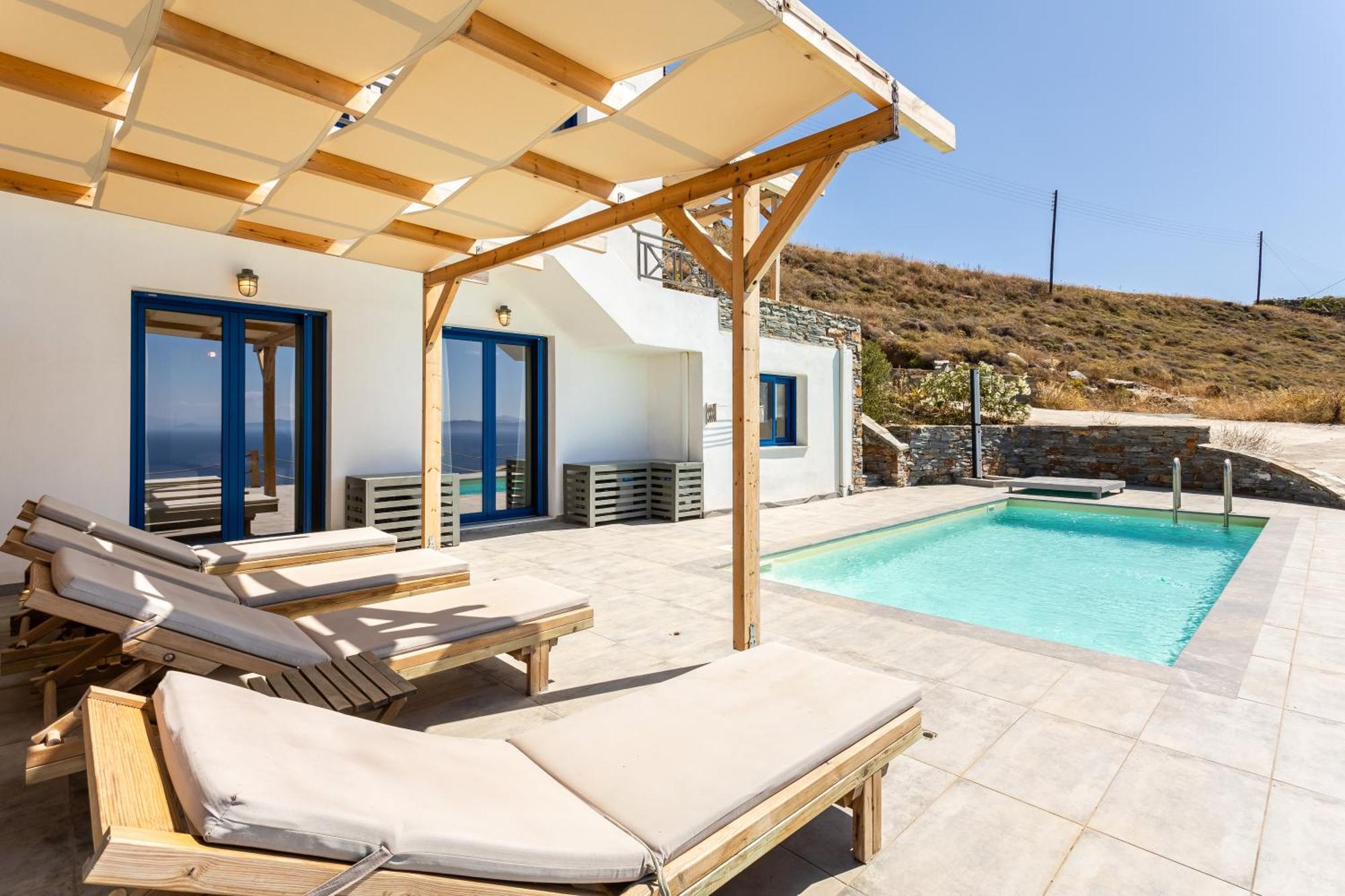 Villa Azure - Astonishing Views&Private Pool Korissia  Esterno foto