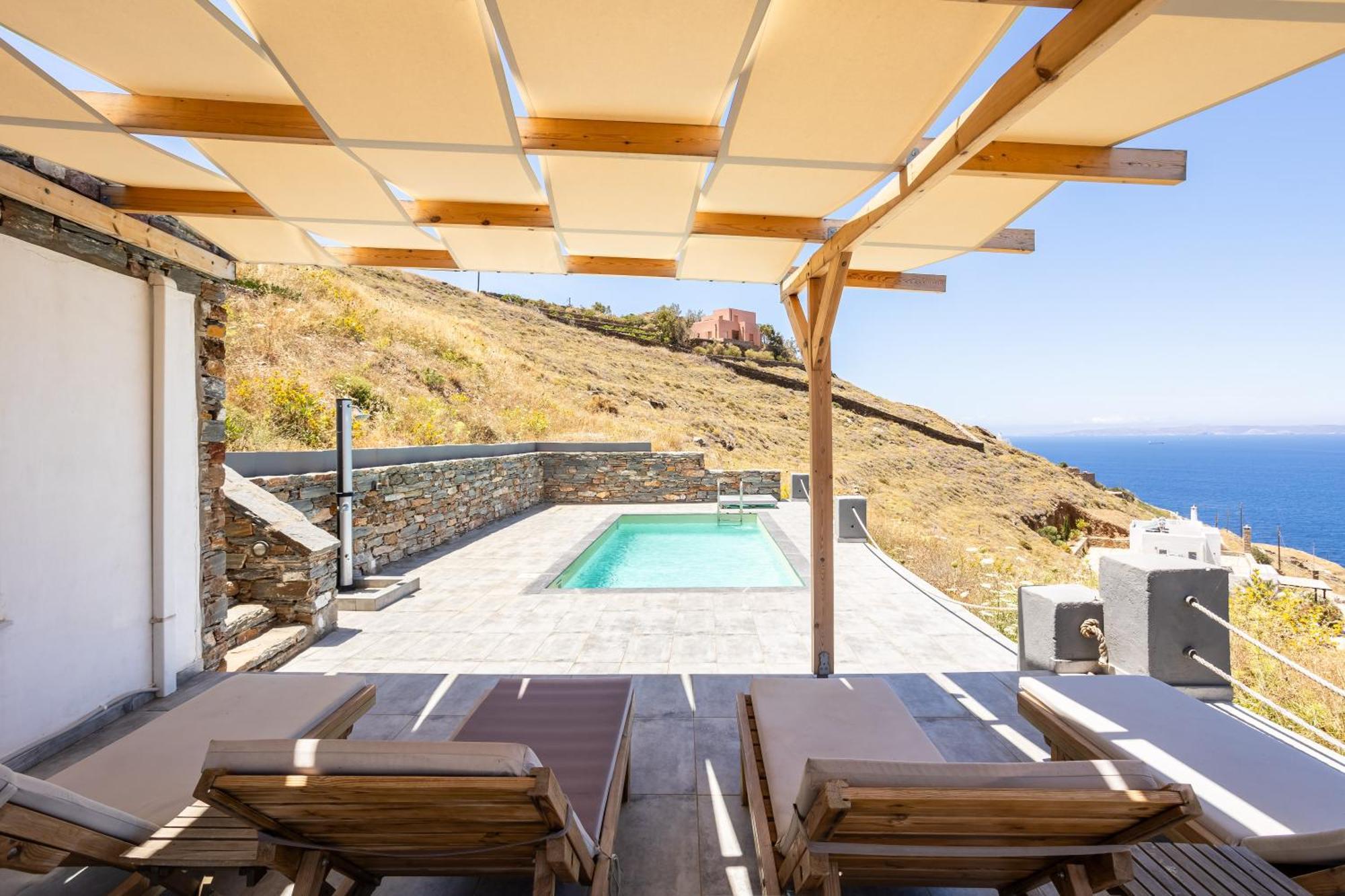 Villa Azure - Astonishing Views&Private Pool Korissia  Esterno foto