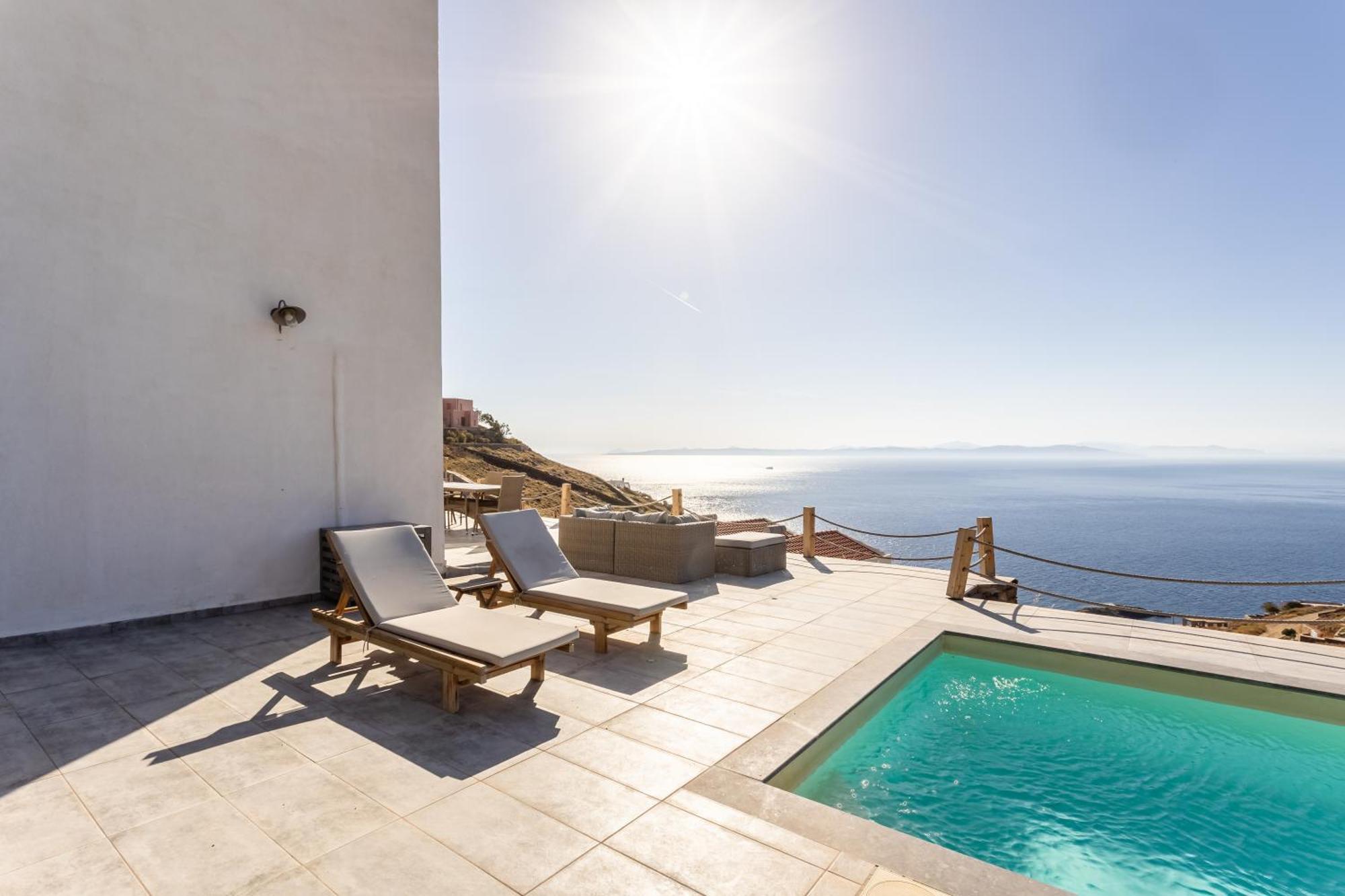 Villa Azure - Astonishing Views&Private Pool Korissia  Esterno foto