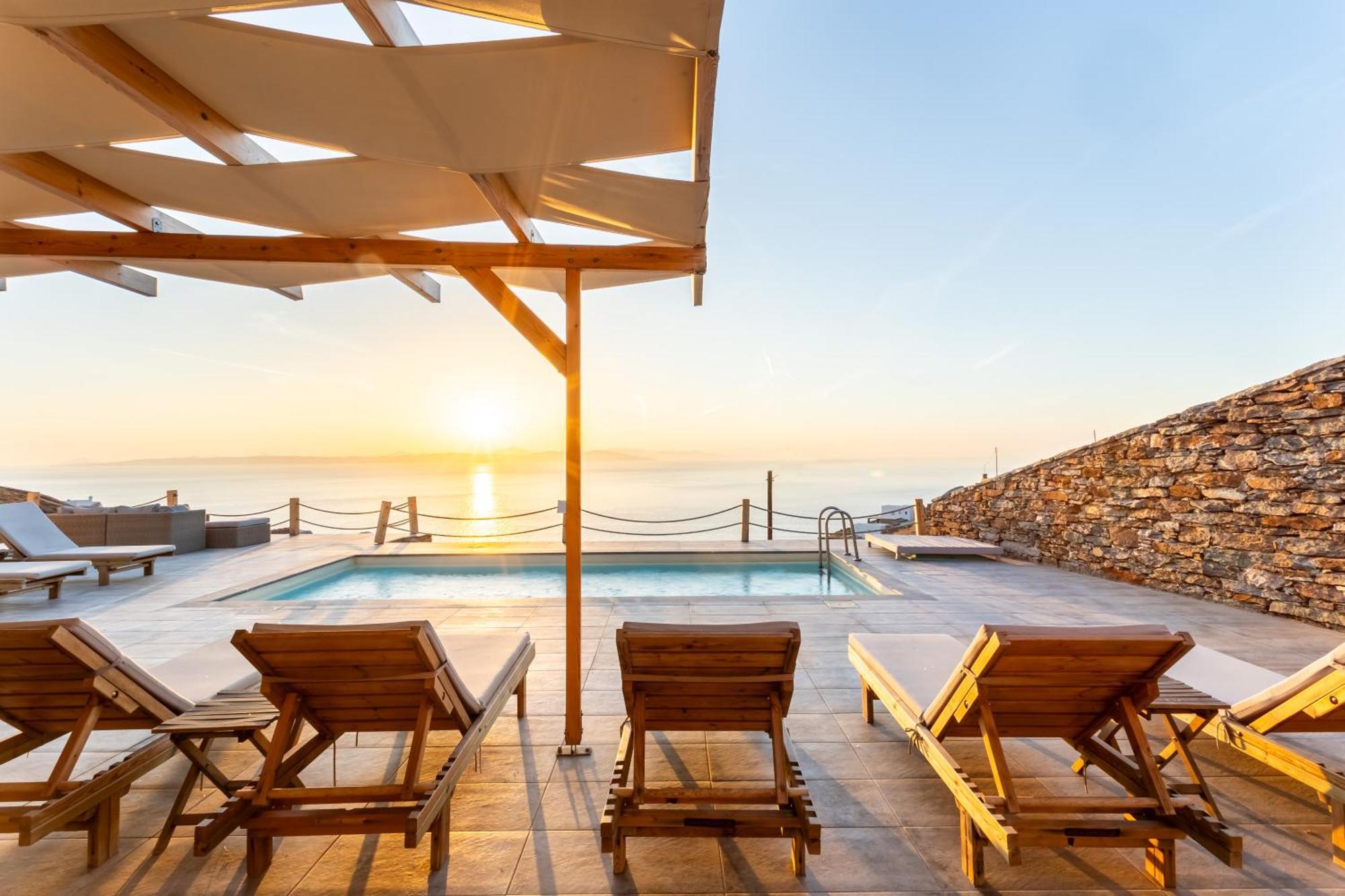 Villa Azure - Astonishing Views&Private Pool Korissia  Esterno foto