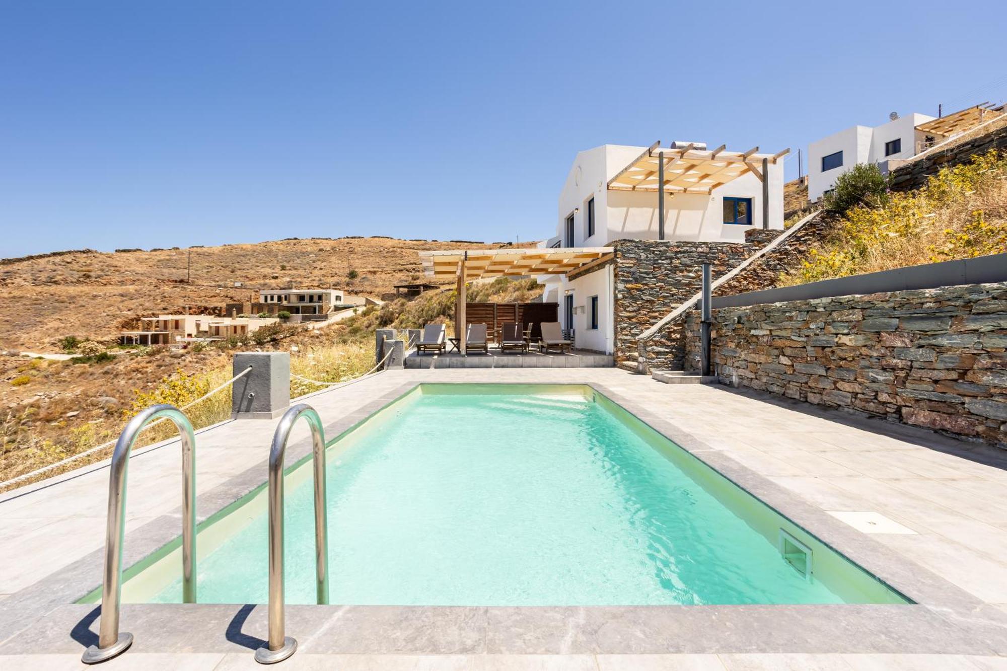 Villa Azure - Astonishing Views&Private Pool Korissia  Esterno foto