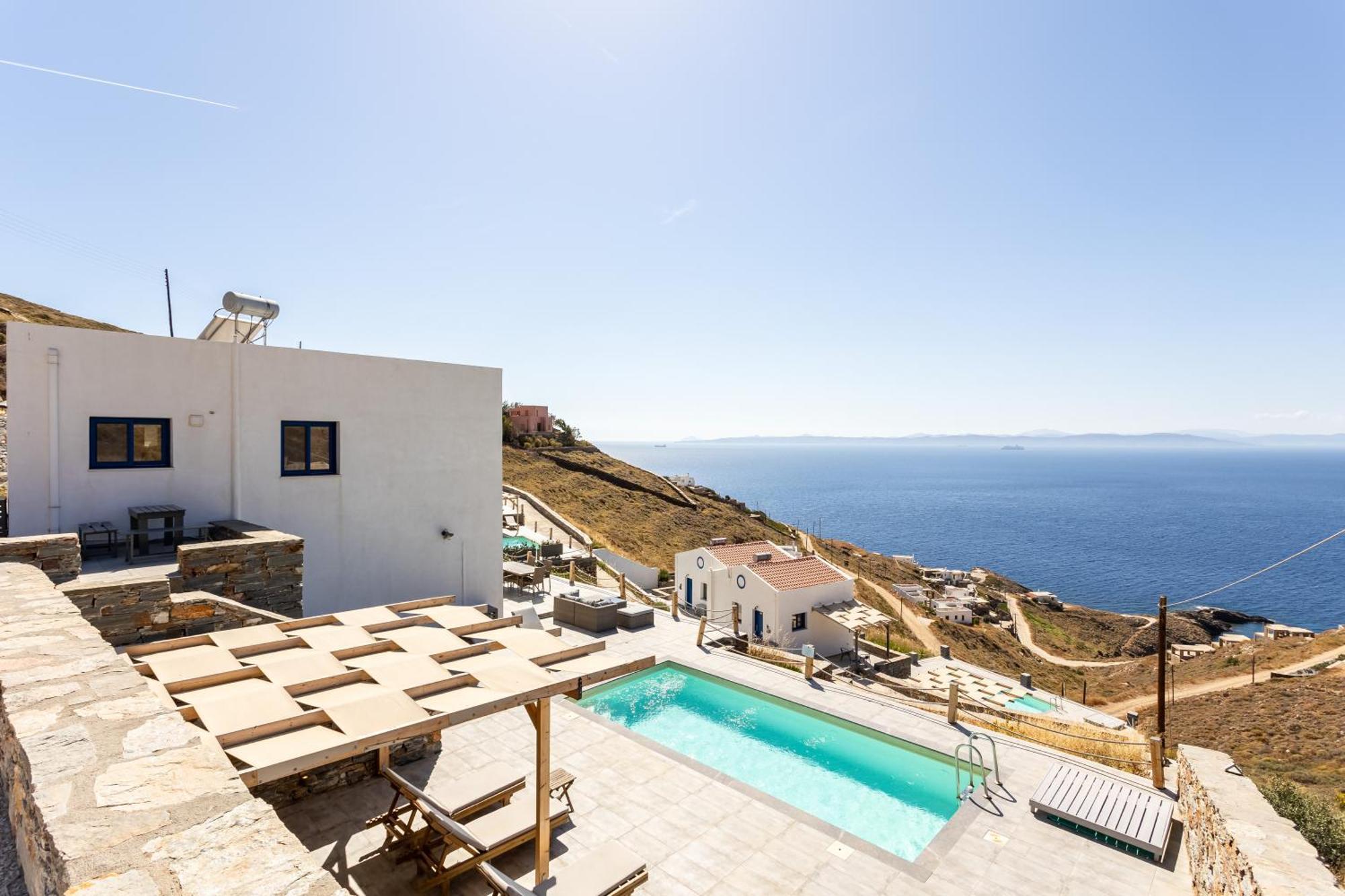 Villa Azure - Astonishing Views&Private Pool Korissia  Esterno foto