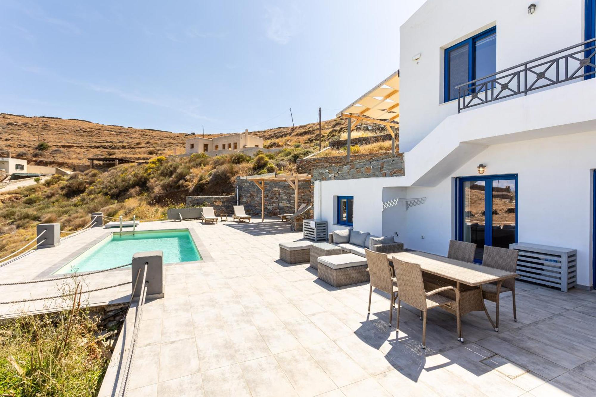 Villa Azure - Astonishing Views&Private Pool Korissia  Esterno foto