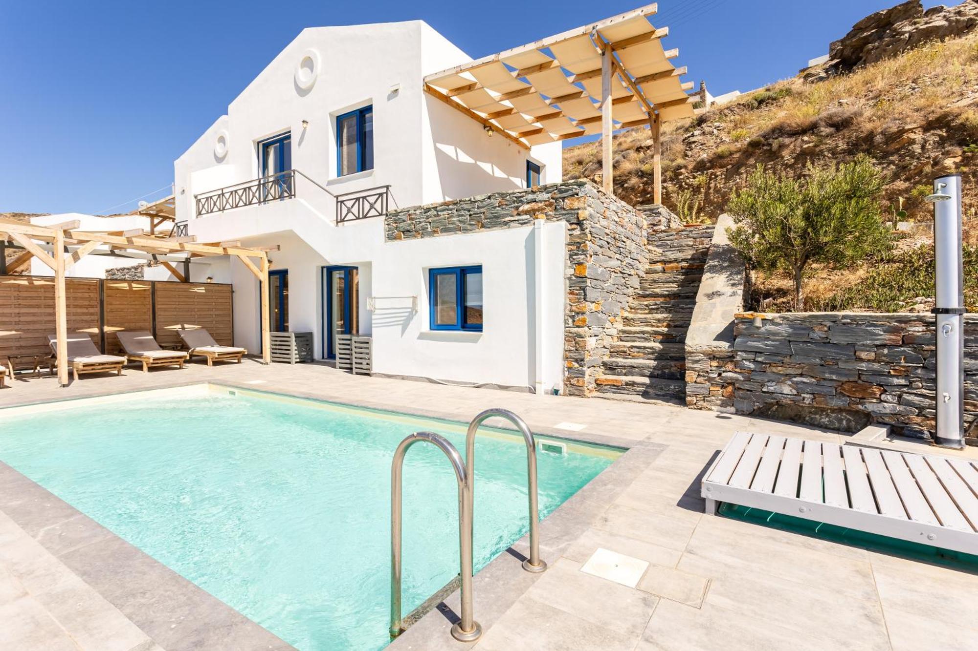 Villa Azure - Astonishing Views&Private Pool Korissia  Esterno foto