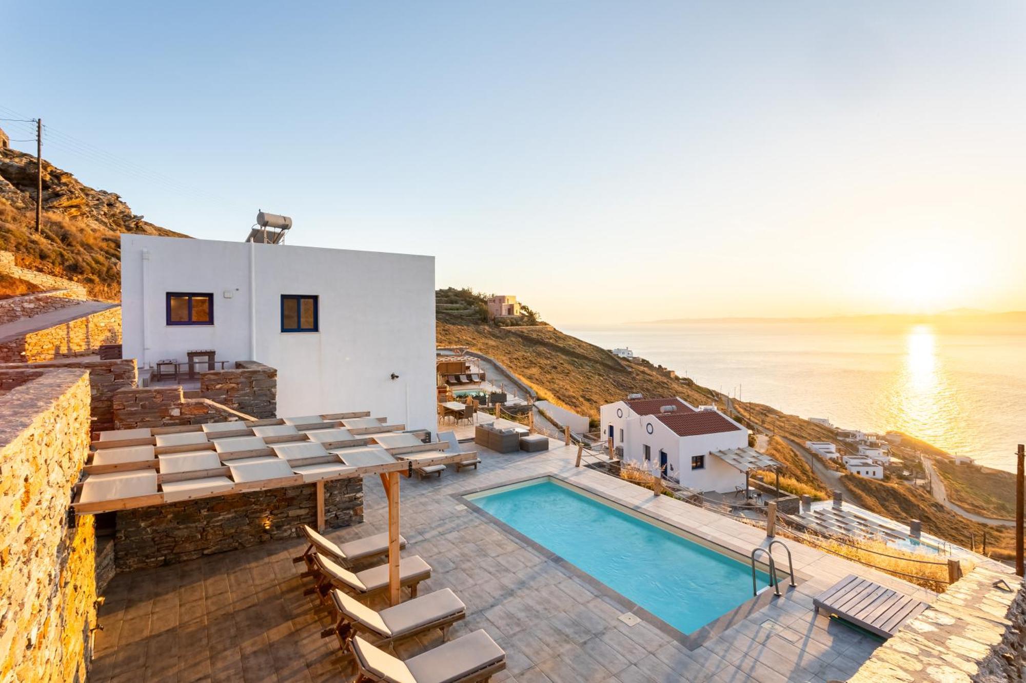 Villa Azure - Astonishing Views&Private Pool Korissia  Esterno foto