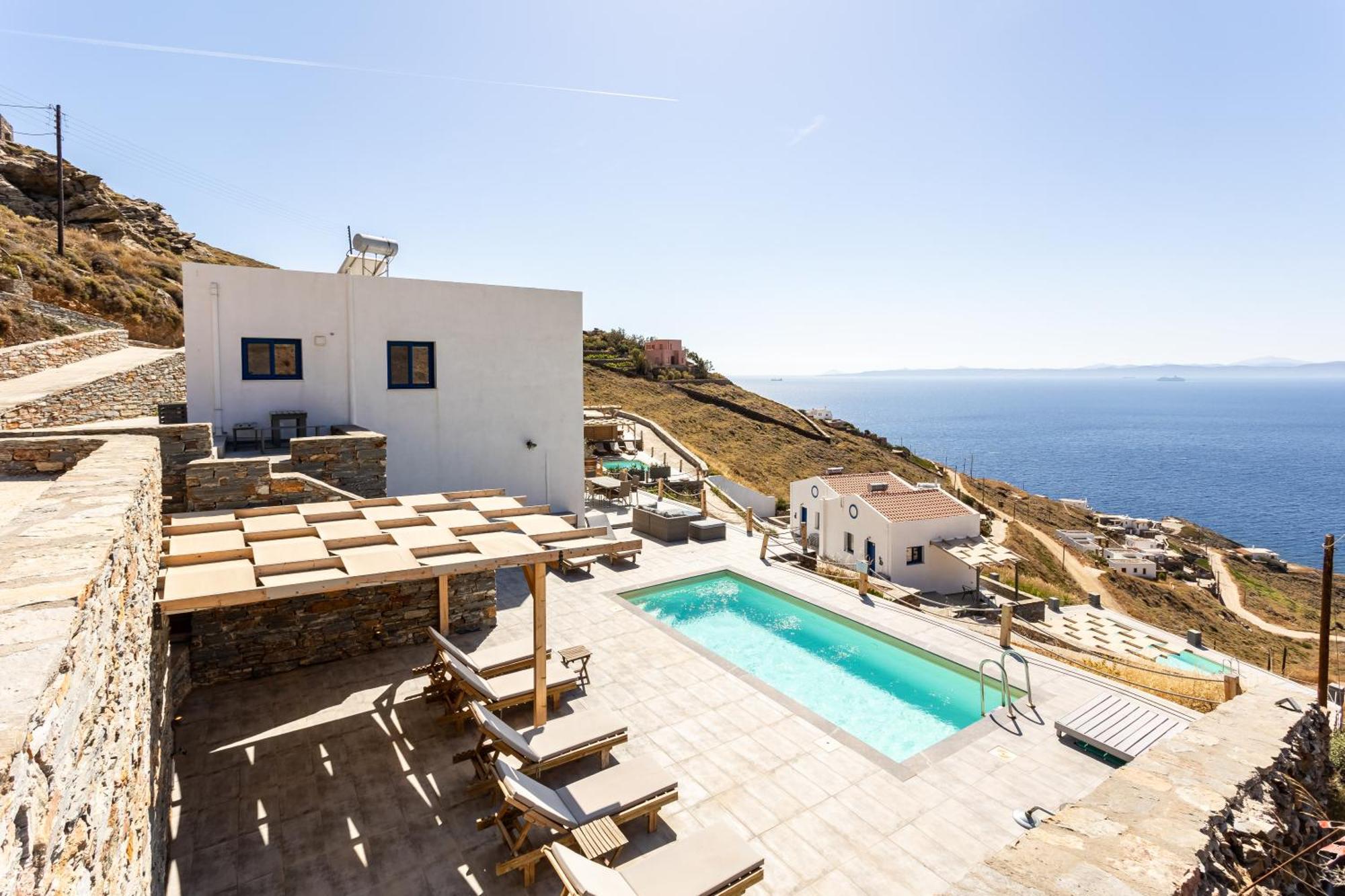 Villa Azure - Astonishing Views&Private Pool Korissia  Esterno foto